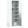 Highboard White 80 x 35 x 180 cm Particleboard