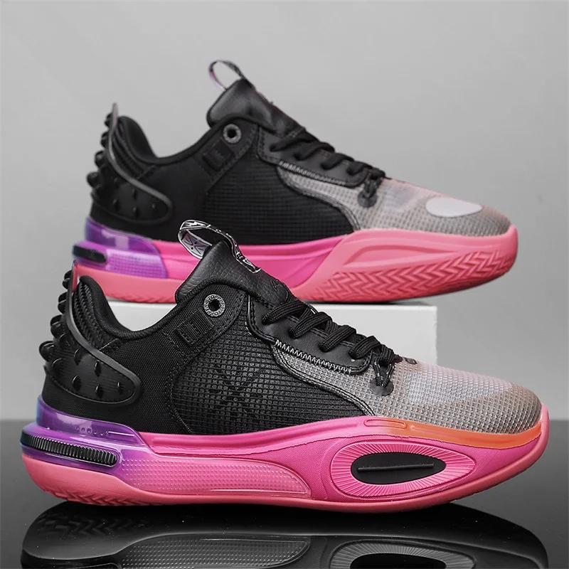 Fashion New Men Basketball Shoes Training Student Breathable Comfortable Non-Slip Sports Original Male Athletic Sneakers Shoes