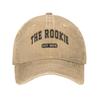 Vintage THE ROOKIE EST TV-Show Baseballkappe für Unisex Damen Used Denim Snapback Hut Outdoor Sommer Weiche Hüte Kappe
