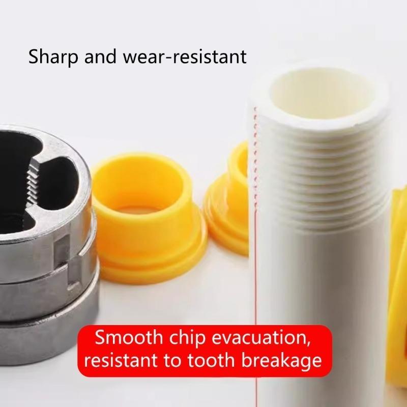 7Pcs PVC Pipe Threader PVC Thread Maker Tool for Electric Drill PVC Threader