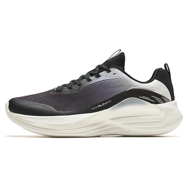 New Anta Lingyun 4 Lightweight Breathable And Wear Resistant Low Top Running Shoes Men's Black Gray 912415532-1