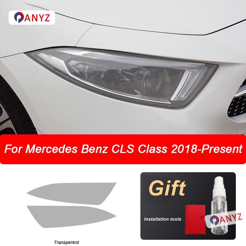 Car Headlight Protective Film Transparent Black TPU Sticker For Mercedes Benz CLS Class W218 C218 C257 CLS350 AMG Accessories