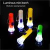 12/24Pcs Mini LED Flashlight Lamp Children Birthday Party Favors Goodie Bag Pinata Filler Toys Rewards Christmas New Year Gifts