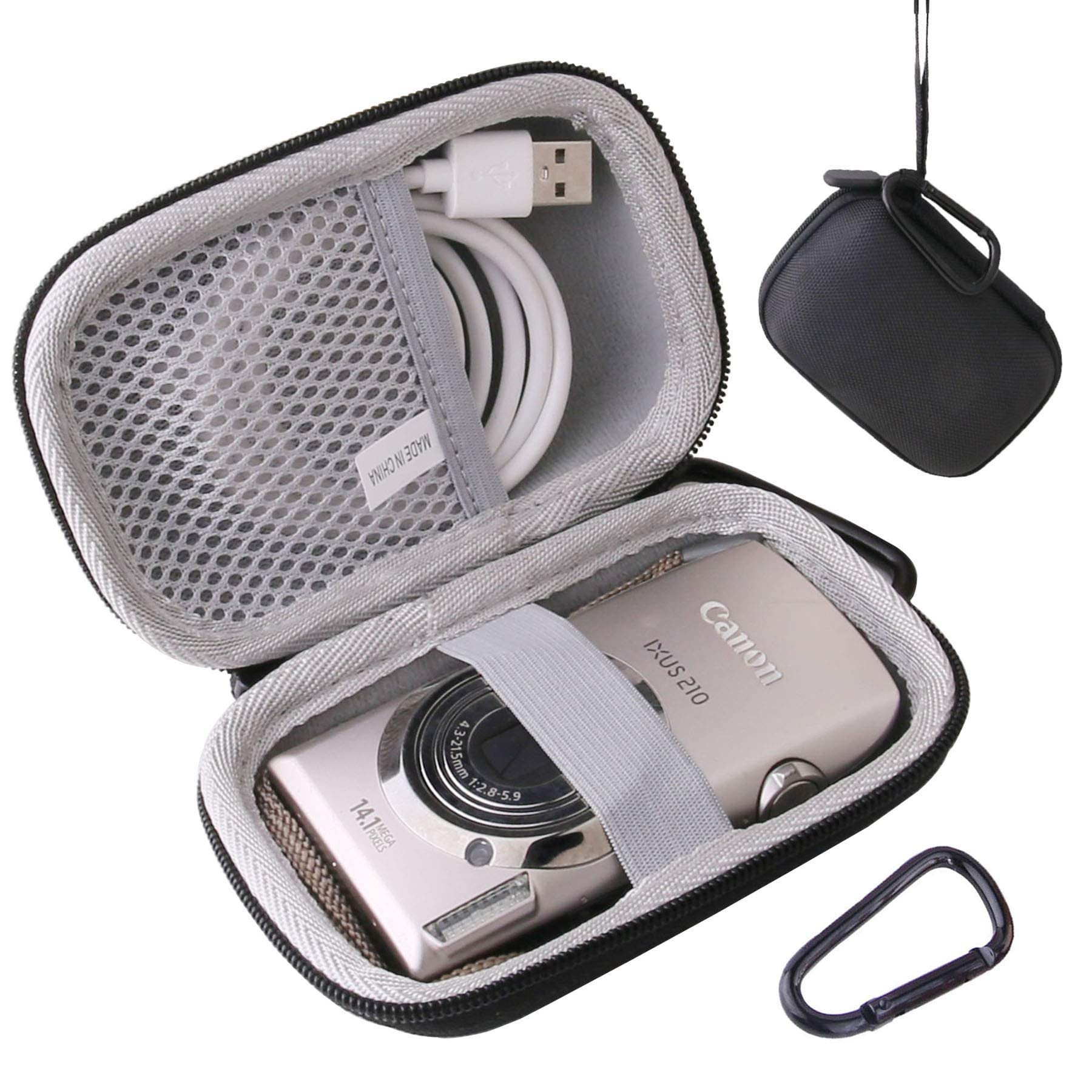 

Защитный чехол для хранения Waiyu JP для цифровых камер Canon IXY 180, IXY 650, IXY 200 и IXY 210 (черный)