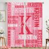 2pcs,2D plane printing Curtains&Window Treatment Kristin Collage Versatile Polyester (without rod) Room Decor Ldeal for Bedroom