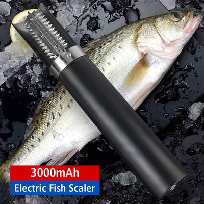  Écailleur à poisson sans fil Outils de fruits de mer Grattoir à poisson Nettoyeur Écailleur à poisson électrique Enlèveur de poisson Nettoyeur Sans fil Portable