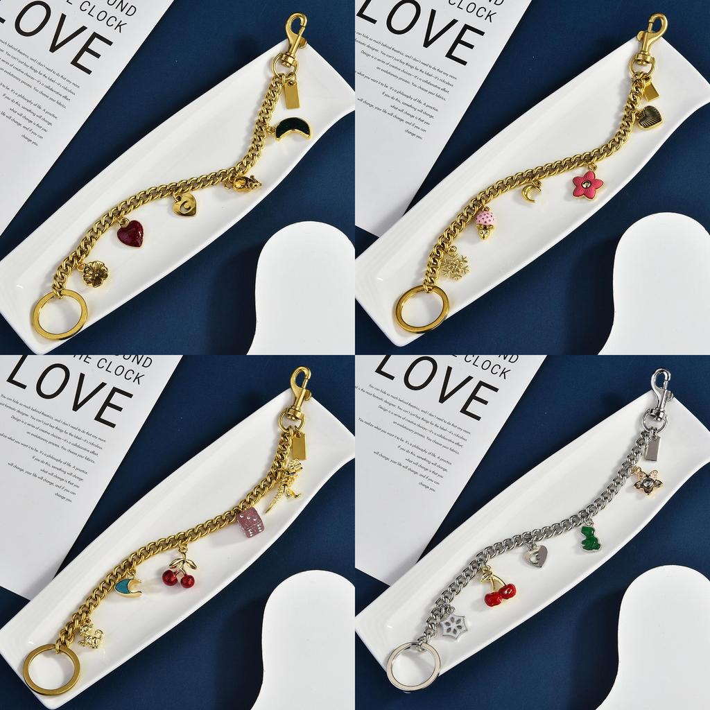 Fashion Fruit Pendant Metal Bag Charm With Gold And Silver Finish For Womens Crossbody Bags