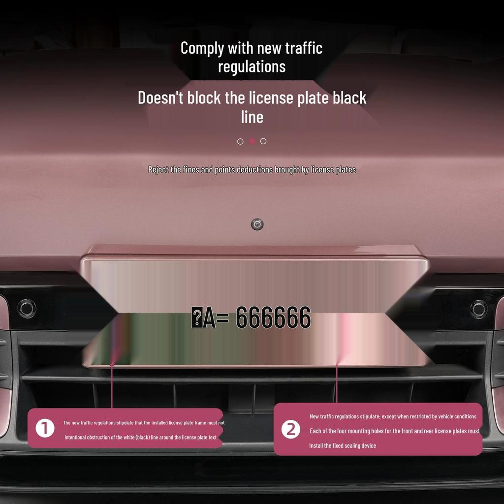 Xiaomi SU7 Green License Plate Frame: New Traffic Regulations Protective Holder