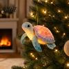 Elegant Tree Accessories Ocean Theme Christmas Ornaments 2D Flat Acrylic Hanging Decor with Sea Animal Xmas Party Favors Designs Holiday Decorations