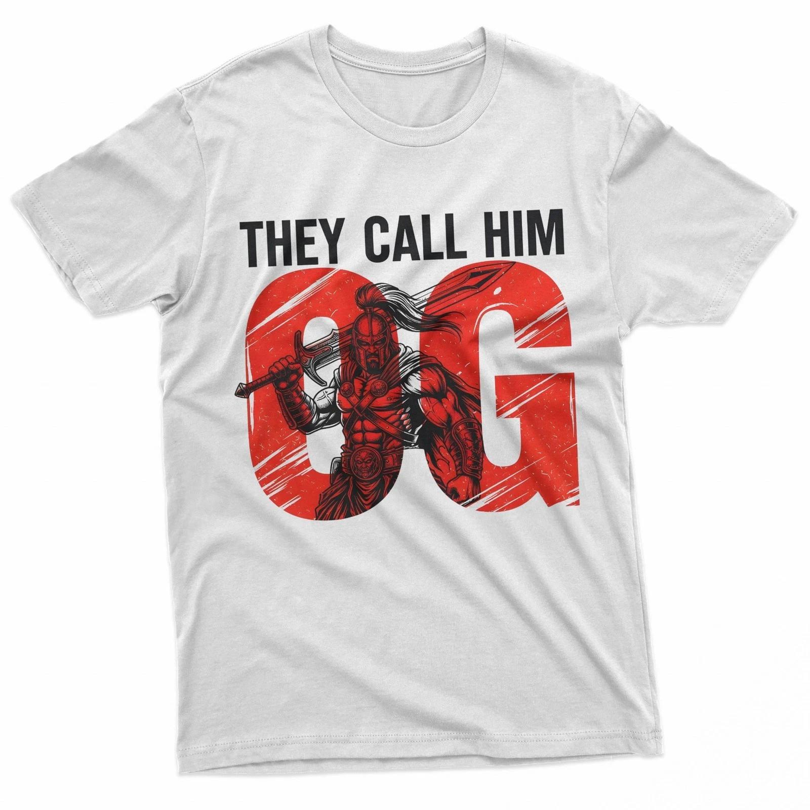 

They Call Him OG Spartan Ancient Greek Gladiator Graphic T-Shirt S