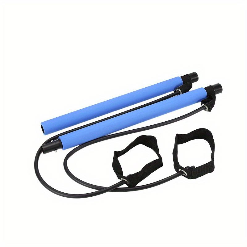 Pilates Bar Kit with Resistance Bands Pilates Bar with Stackable Bands Workout Equipment for Legs Hip Waist and Arm Exercise