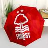 Nottingham Forest Logo Automatic Design Umbrella 8Bone Structureautomatic Closing Buttondurable Portable And Foldable Great For Outdoors And Daily
