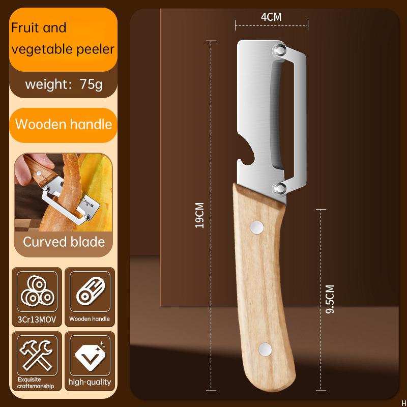 1/3/5/10pcs Stainless Steel Peeler with Wooden Handle for Peeling and Slicing Fruits and Vegetables Durable and Smooth Operation
