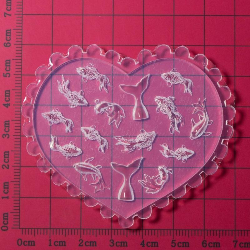 Set of 10 Silicone Nail Art Mold Embossing Patterns Nail Mould Decorations Jewelry Making Tool Handmade Ornament Molds