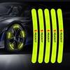 Car Wheel Hub Curved Reflective Sticker Decal Accessories For Peugeot 206 308 307 208 207 3008 2008 508 407 301 406 408 607