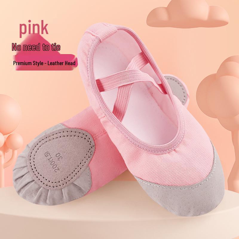 Children s Soft Sole Dance Shoes - Ballet Practice Cat Claws in Flesh Pink 33