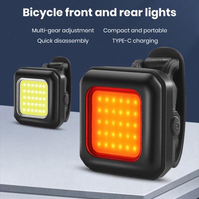 Bicycle Light Bike LED Front Road Bike Type-C Charging MTB Rear Light Highlight Lamp