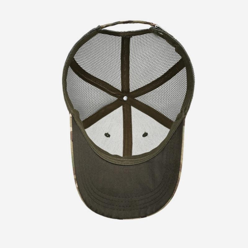 NORTHWOOD Camouflage Mesh Breathable Peaked Cap Men's Outdoor Sun Protection Visor Summer Tactical Baseball Cap Mesh Cap
