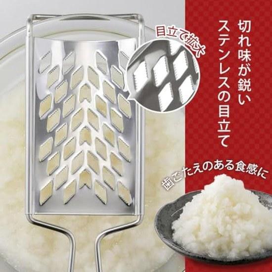 Shimomura Kihan Stainless Grater Made Japan Dishwasher Safe Sharp Edges Crisp Texture Uniform Finish Daikon Vegetable Cutter Kitchen Tool Tsubame