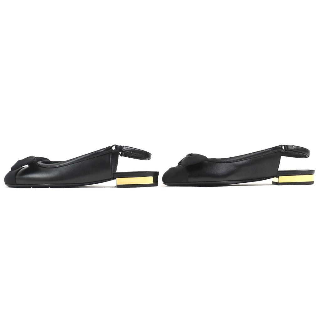 Pristine CHANEL Pumps COCO Mark Ribbon Black Lamb Leather Women 35.5 G45689 Used