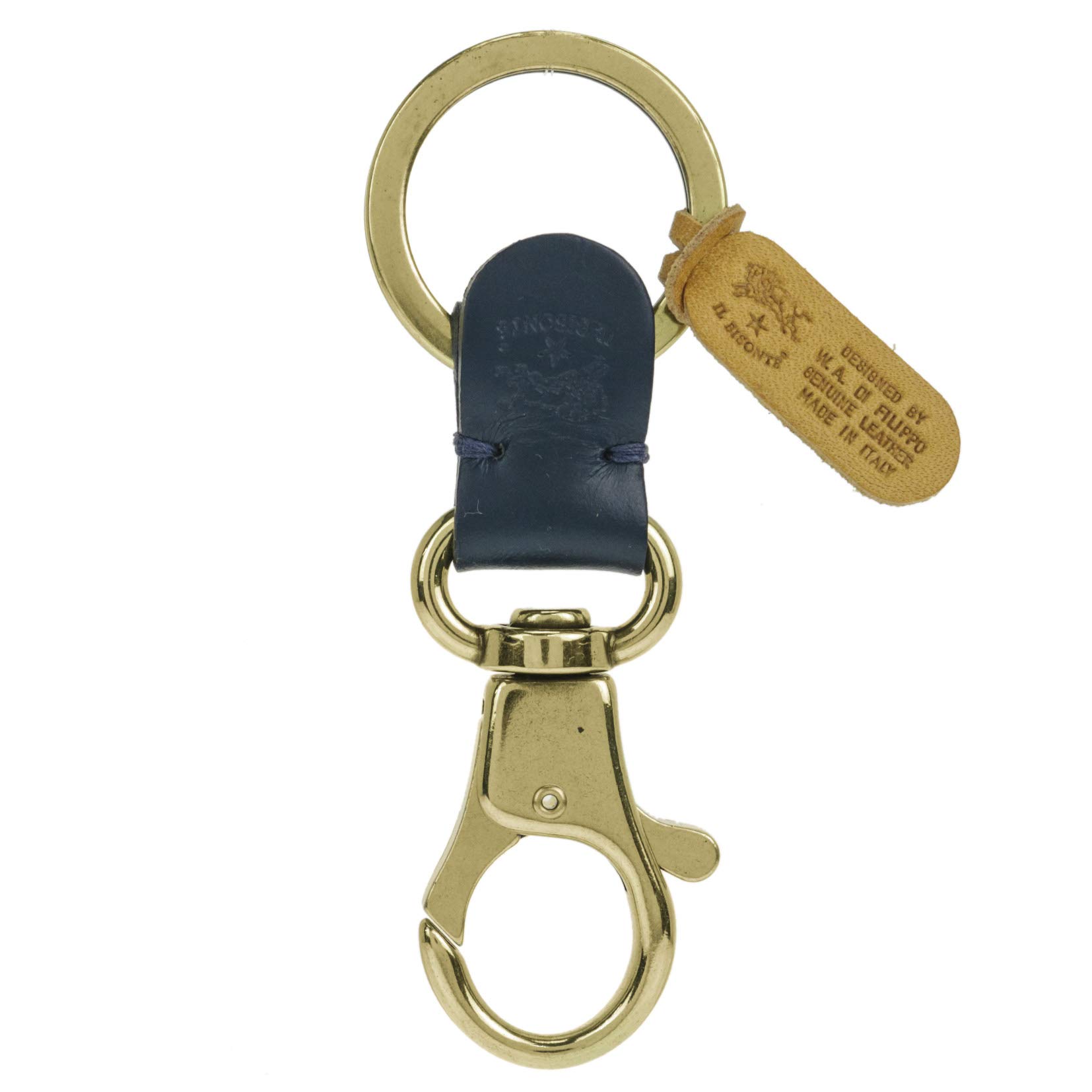 

Брелок для ключей C0551 брелок из натуральной кожи BLU [Il Bizonte] [Товар] синий