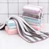 35X75Cm Stripes Absorbent Quick Drying Bath Towel Soft Adults Face Hand Towels Coral Fleece Bathroom Swim Bath Towels