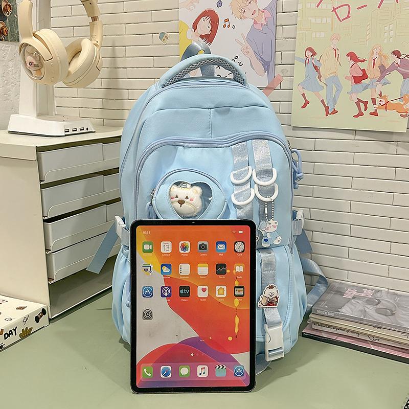 College Style Student Schoolbag Women's Large Capacity Computer Backpack Lightweight Girls Class Book Bag