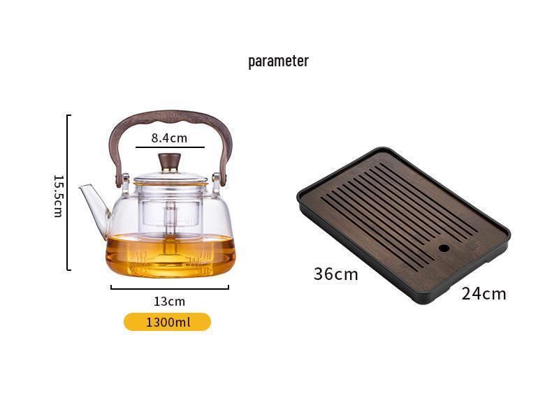 2026 Electric Ceramic Tea Set: High-Temperature Resistant Glass Kettle & Household Teapot for Brewing