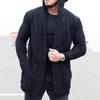Mens Cardigan Sweater Shawl Collar Chunky Warm Open Front Long Sleeve Knit Slim Fit Coats