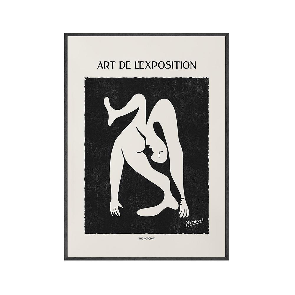 Retro Pablo Picasso Posters And Prints Abstract Neutral  Black  Wall Art Canvas Painting Pictures For Living Room Nordic Decor