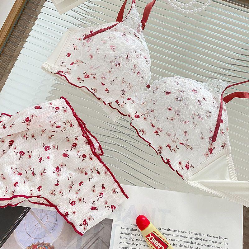 Floral Bras Sexy Underwear For Women Push Up Bras Lingerie