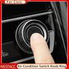 2 Pièces Anneau de Bouton de Commande de Climatisation A/C de Voiture Décoration Autocollante pour Honda Civic 10ème Génération 2016 2017 2018