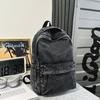 Schoolbag Vintage Versatile Large Capacity Denim Backpack Female Student School Bag Male Simple Japanese Canvas Backpack