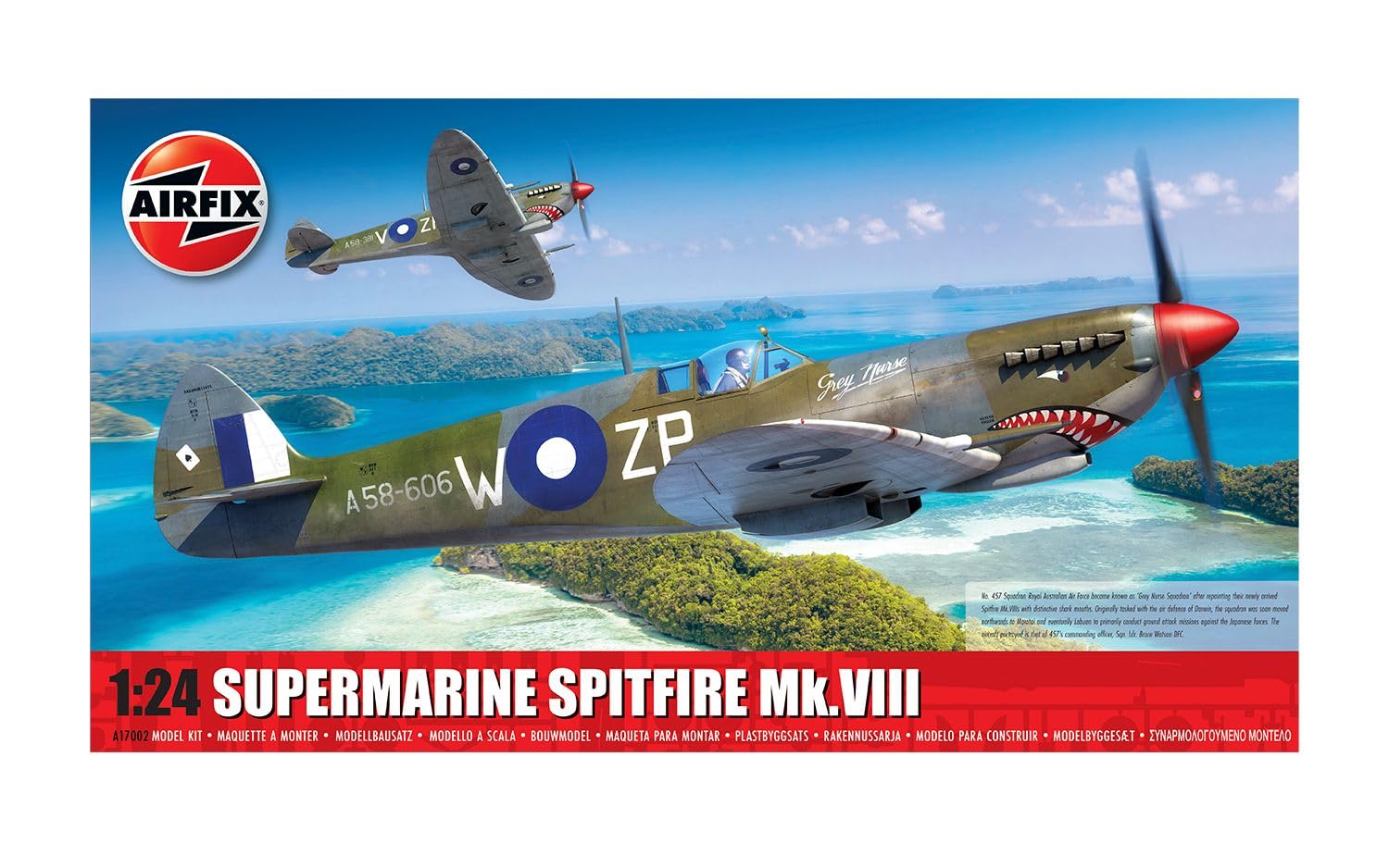 Пластиковая модель Airfix Supermarine Spitfire Австралия X17002 1/24 Mk.8
