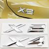 NEW 3D ABS Car Styling Logo X2 X4 Badge Sticker Rear Trunk Emblem Decals For BMW X2 X4 F39 F26 Auto Marking Accessories