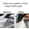Universal 2pcs Car Styling A Pillar Seal Strip Sticker Soundproofing Waterproof Sealing Sticker Exterior Automobiles Accessories