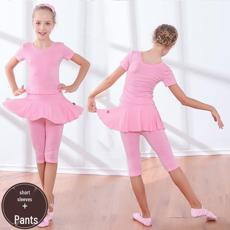 Tanz- & Fitness-Yoga-Kleidung für Mädchen - Gymnastik-Outfit für Kind & Eltern - Frühling bis Herbst