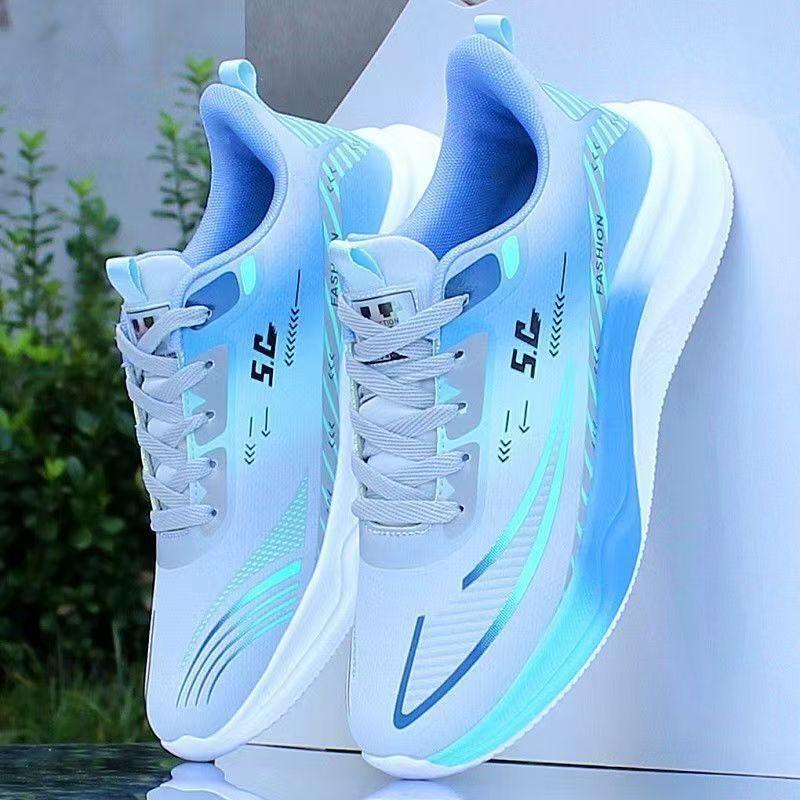 2025 mesh ultra-light sports shoes large size casual shoes silk mesh breathable non-slip youth soft-soled men's shoes running shoes