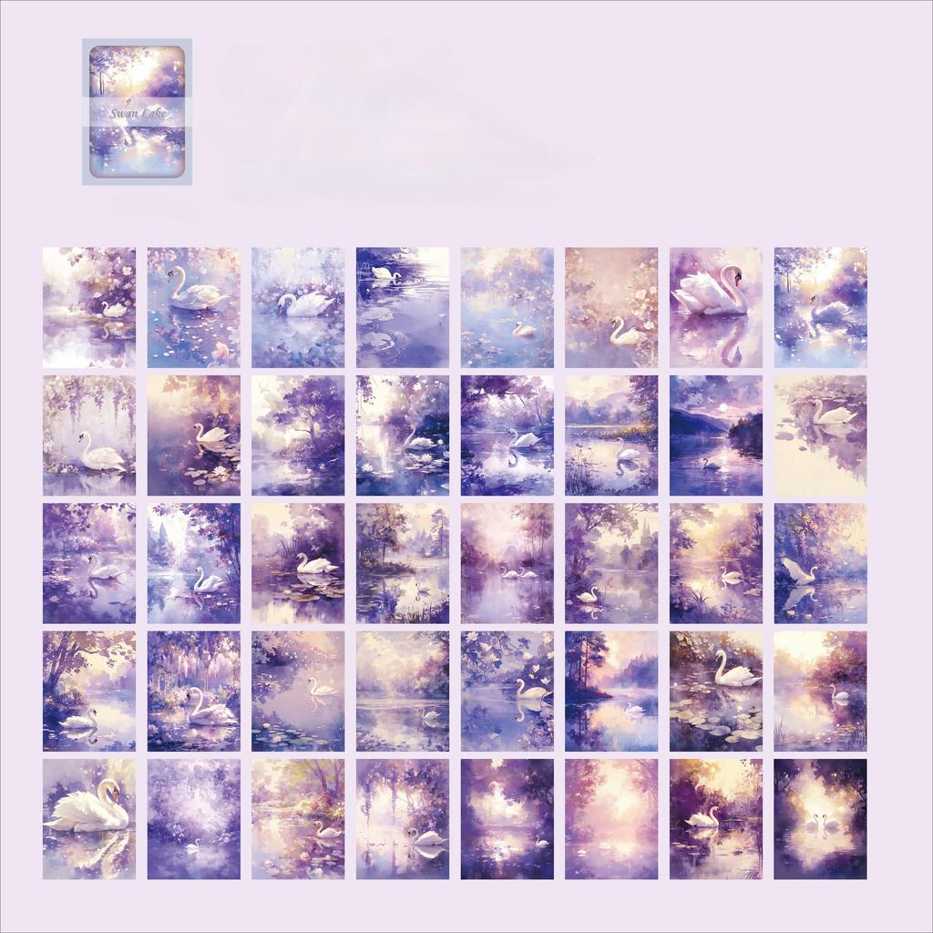 Vintage Antique Painting Collection Material Paper Scrapbook Materials DIY Photo Album Collage Journal