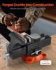 5" Bench Vise Multipurpose Heavy Duty Ductile Iron Swivel Locking Base