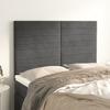 VidaXL Headboards 4 Pcs Dark Grey 72x5x78-88 Cm Velvet3116521