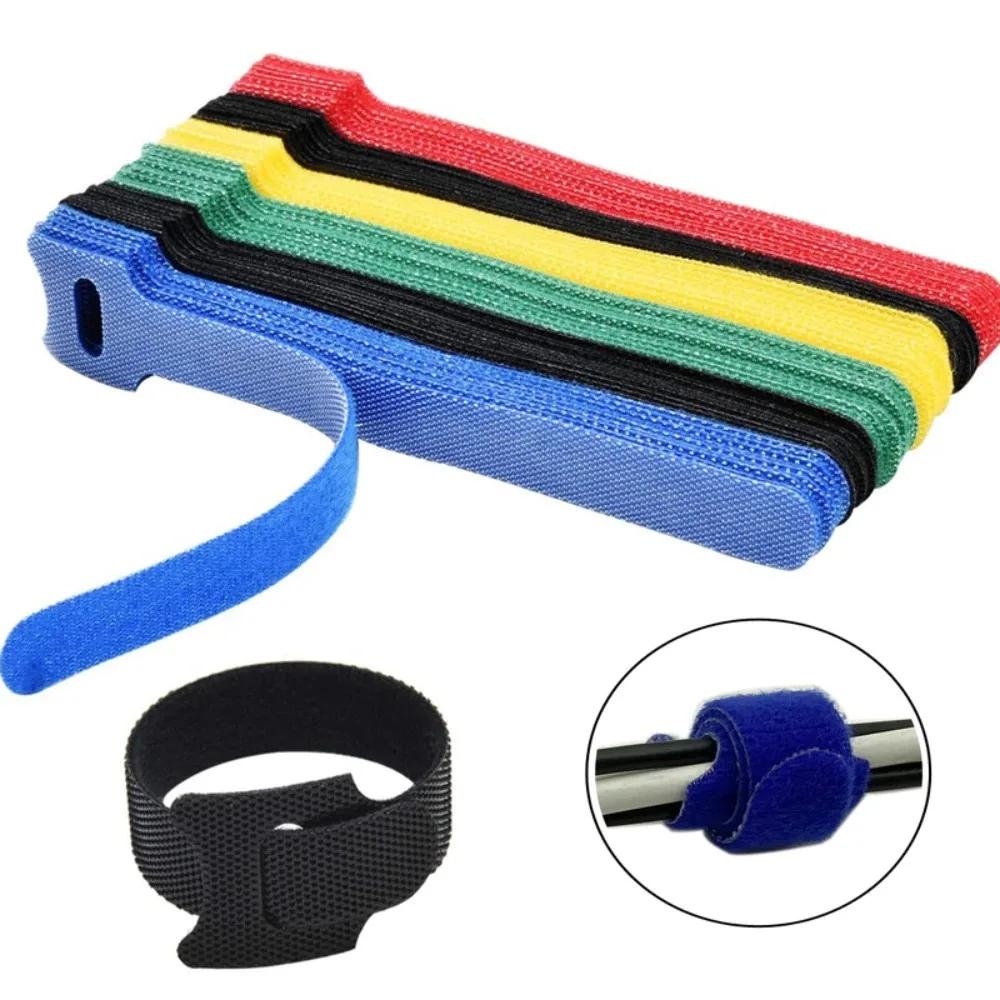 Fasteners Auto Adhesive Velcros Tape Releasable Cable Tape Strap Nylon Sewing Circular Wrap Diy Colorful Plastic Organizer Arts
