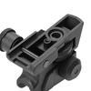Ryohin Buhin 20mm Rail Compatible E&C LMT M4 Tactical Rear Sight Replica, Zinc Alloy, Switchable Zero & Peep, Black