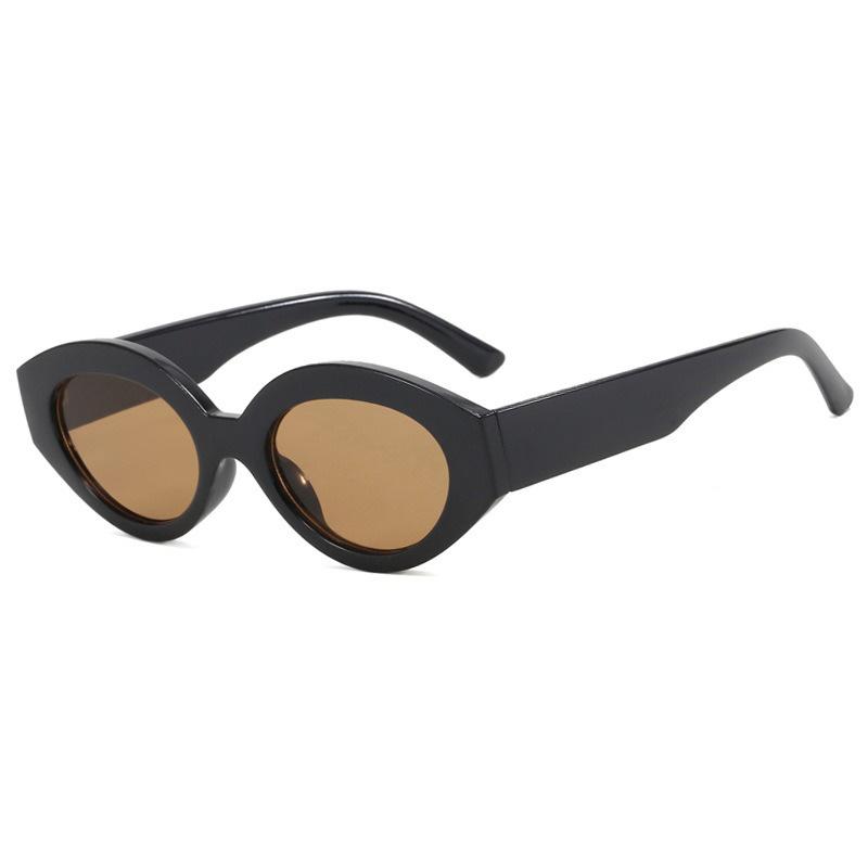 Small Frame Oval Sunglasses Women Men Simple Fashion Cat Eye Sun Glasses Camping Driving Shopping Shade Glasses