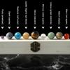 Natural Crystal 9 Planets Ball Solar Sun System Rock Quartz Stones Beads Healing Reiki Chakra Energy Sphere Galaxy Model Globe