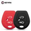 KEYYOU For Vw Sharan Seat Ibiza Leon Toledo Mii Altea Cordoba Arosa Alhambra Exeo 2 Button Silicone Car Key Case Cover