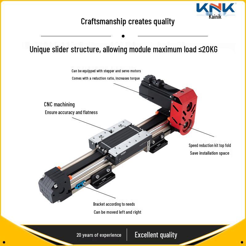 K60A High-Speed Precision CNC Synchronous Belt Linear Module with Single Axis Cross Guide