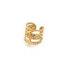 Versatile Zircon Inlaid Irregular Ring for Women - Exquisite Autumn/Winter Style