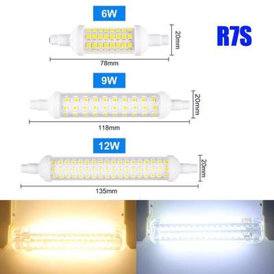 R7S LED 78mm 118mm 135mm Light Bulb 6w 9w 12w SMD 2835 Lampada LED Lamp 220V Corn Light Energy Saving Replace Halogen Light