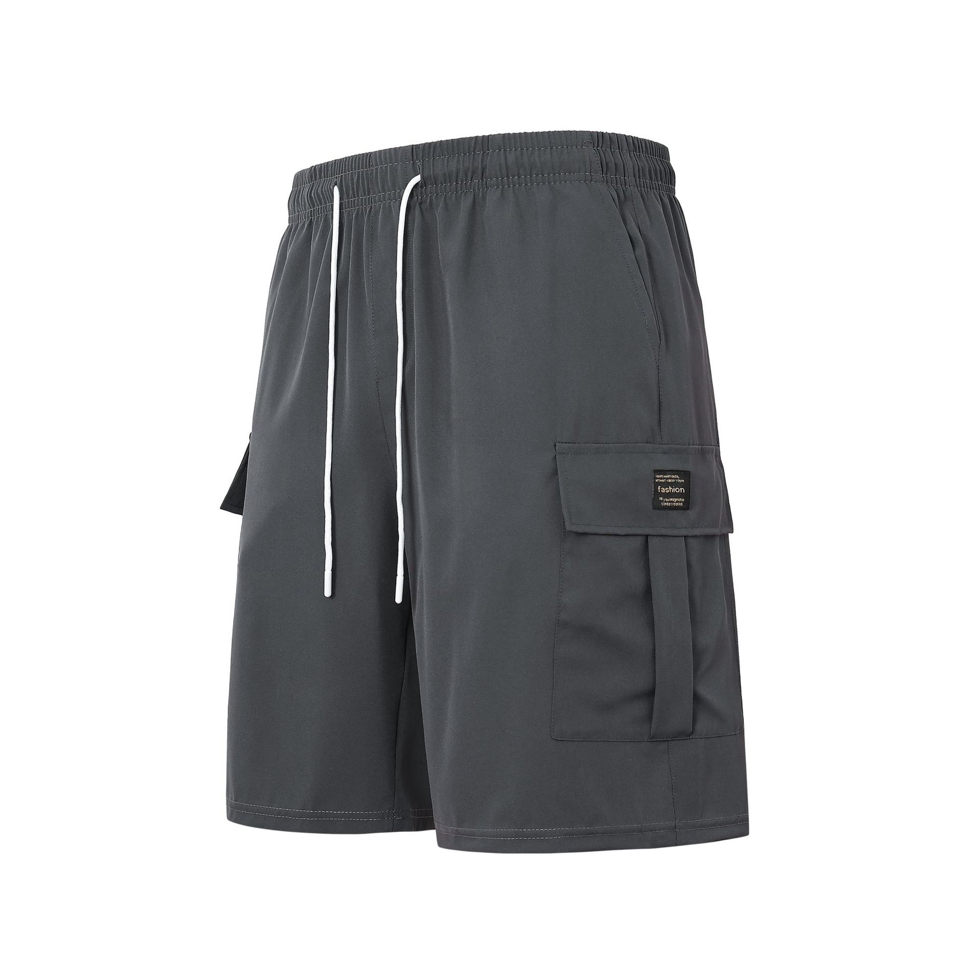 

European Size Sports Casual Cargo Shorts Men s Outdoor Breathable Loose Men s Quarter Pants Foreign Trade XS темно-сірий